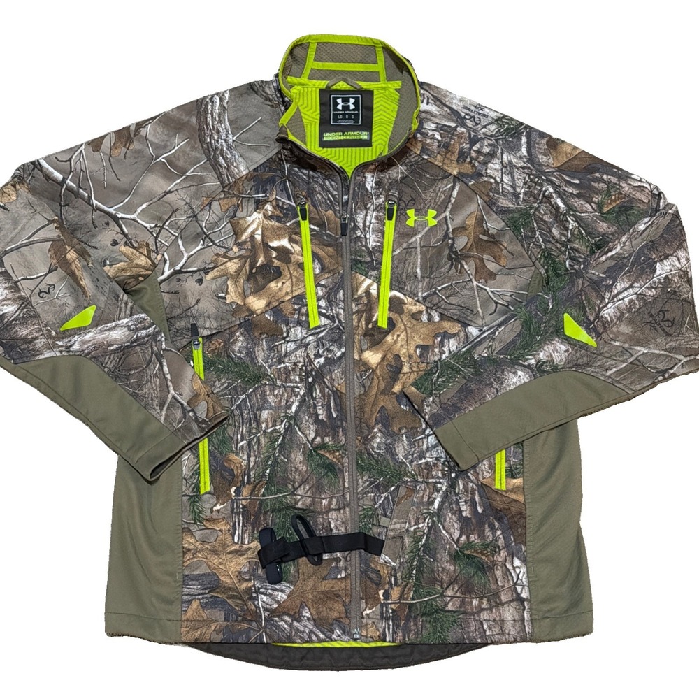 Under Armour Jacket Mens Large Realtree Xtra Camo XStorm2 ColdGear Scent Control